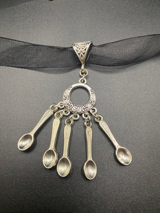 Black Chocker Spoonie Necklace